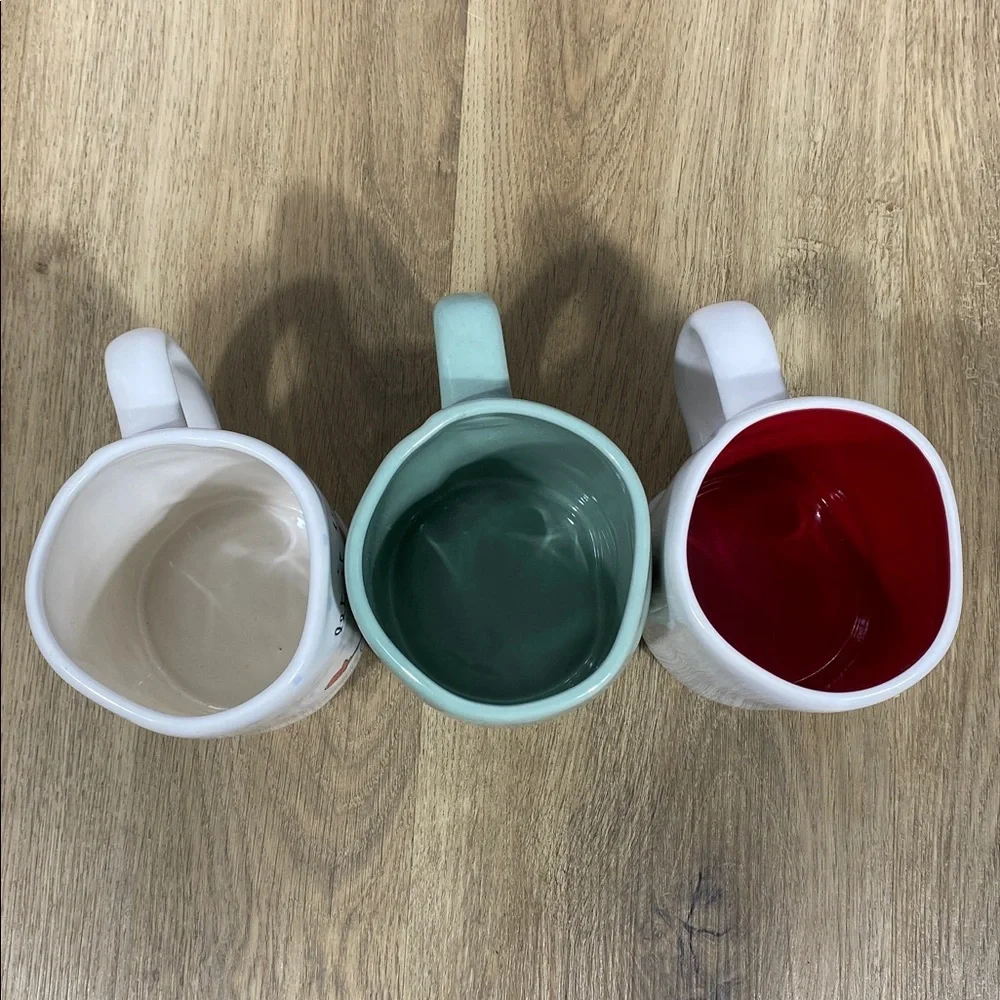 3 Rae Dunn Artisan Collection by Magenta Christmas mugs